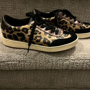 Coach Ocelot Tennis Shoe with Suede trim